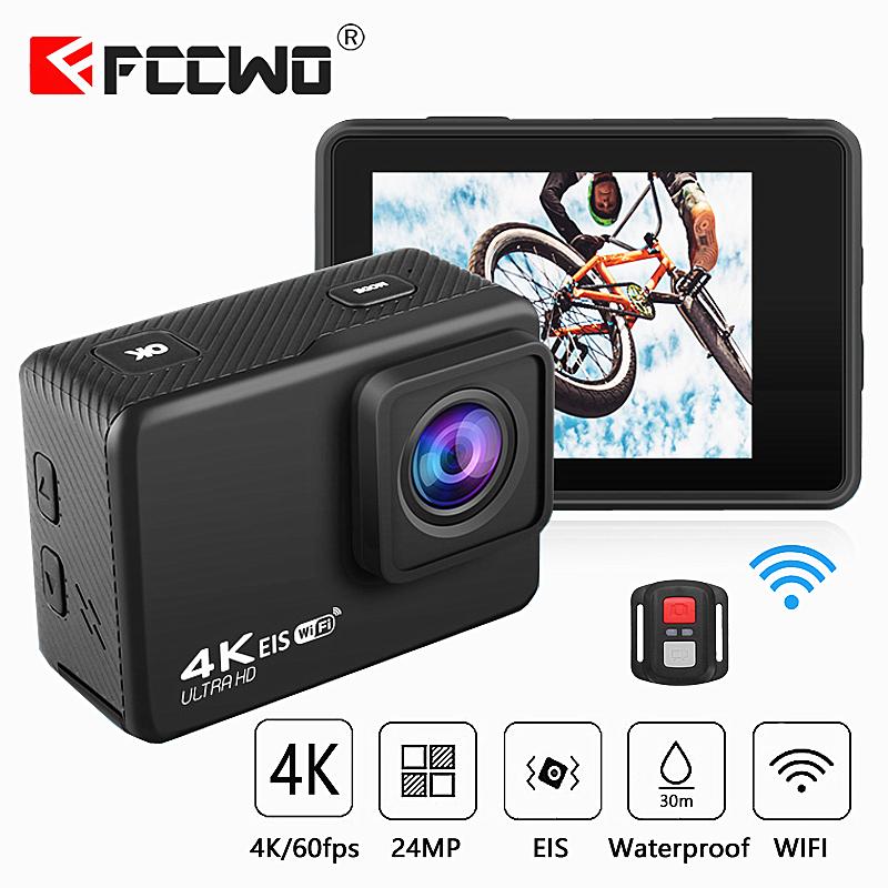 EIS Antishake H10 Action Camera Ultra HD 4K 60fps WiFi 20quot 170D Underwater Waterproof Cam Helmet Vedio go Sport pro Came1