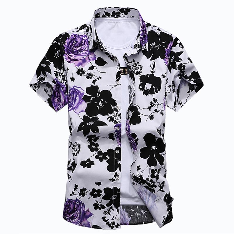 Quality Shirt Men High Summer Turn Down Collar Floral Flowers Short Sleeves Casual Shirts Bis Size -4XL 5XL 6XL 7XL #2020, Purple
Quality Shirt Men High Summer Turn Down Collar Floral Flowers Short Sleeves Casual Shirts Bis Size -4XL 5XL 6XL 7XL #2020, Purple