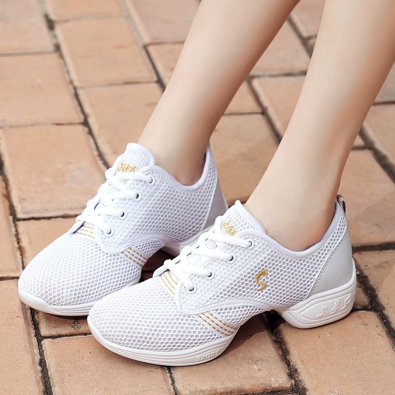 Women Sneakers Fashion Sport Shoes Jazz Dancing Training Shoes Indoor Activities Large Size Women Gym Breathable Sneakers Newest