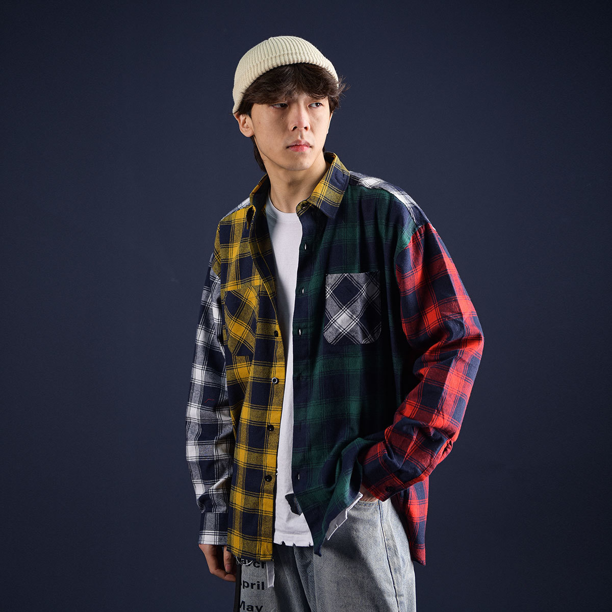 2021 New Privathinker Patchwork Shirts Men Streetwear Long Sleeve Plaid Stripe Casual Oversize Shirt Male Blouse Tops ZG34, Black
2021 New Privathinker Patchwork Shirts Men Streetwear Long Sleeve Plaid Stripe Casual Oversize Shirt Male Blouse Tops ZG34, Black