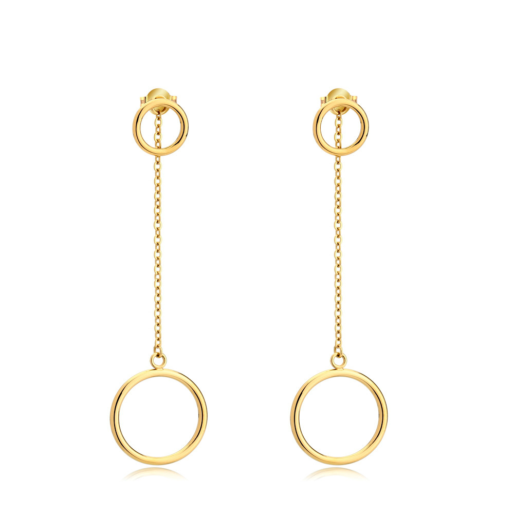 VAROLE Long Drop Earrings for Women Gold Color Stainless Steel Dangle Earrings Brincos Trendy Jewelry Gift
VAROLE Long Drop Earrings for Women Gold Color Stainless Steel Dangle Earrings Brincos Trendy Jewelry Gift