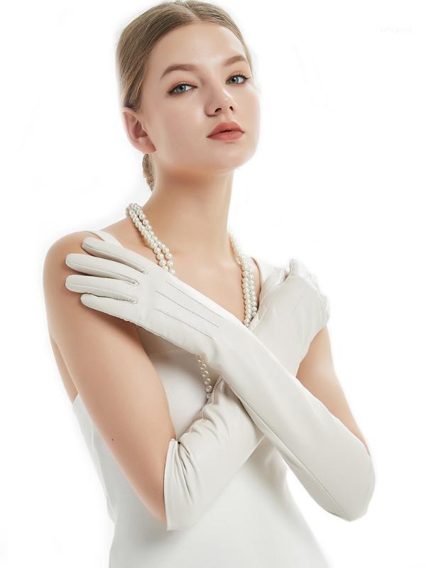 Five Fingers Gloves 50cm(19.7") Long Back Three Lines Real Sheep Leather Evening Beige1
Five Fingers Gloves 50cm(19.7") Long Back Three Lines Real Sheep Leather Evening Beige1