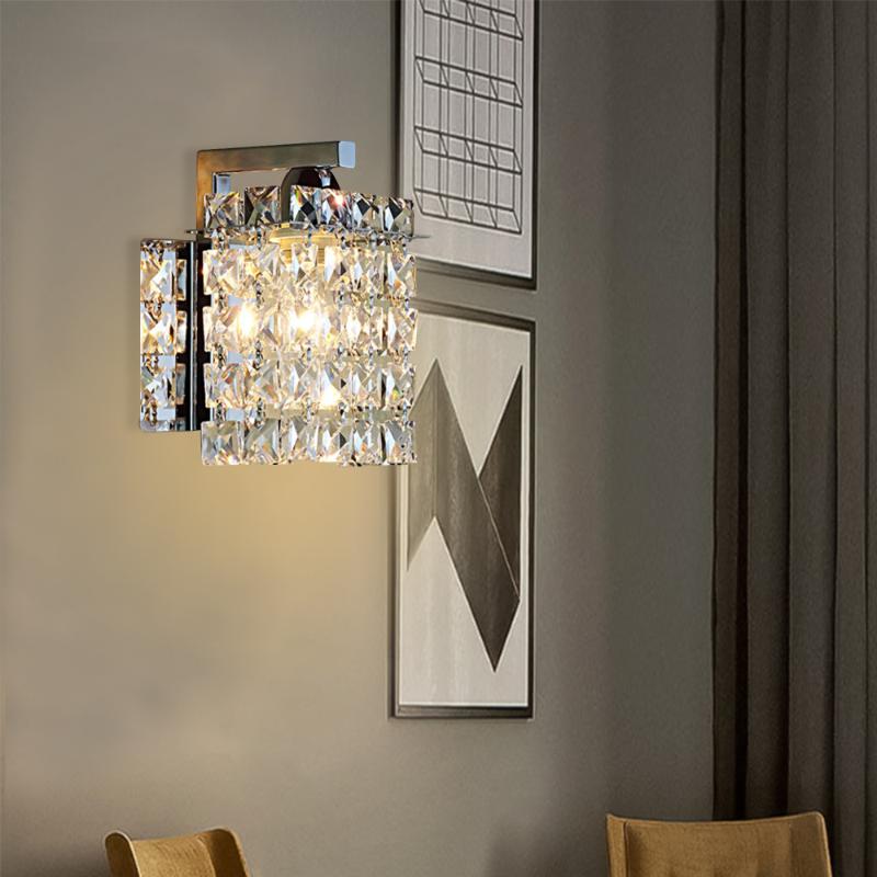 Artpad Indoor Wall Lamp Modern Simple Crystal Home Lighting Living Room Bathroom Stainless Steel Base E14 Lighting Fixtures
Artpad Indoor Wall Lamp Modern Simple Crystal Home Lighting Living Room Bathroom Stainless Steel Base E14 Lighting Fixtures