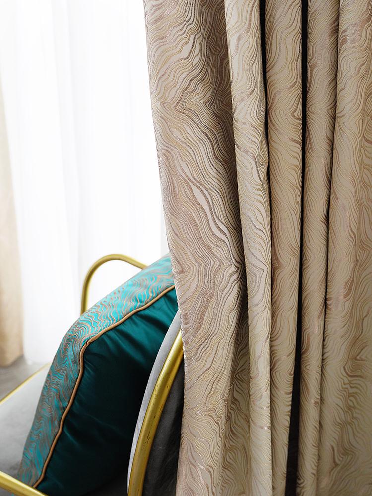 2020 Jacquard Silver Curtains Luxury Modern Blackout Curtains for Living Room Simple Striped Pattern Window for Bedroom, Blue
2020 Jacquard Silver Curtains Luxury Modern Blackout Curtains for Living Room Simple Striped Pattern Window for Bedroom, Blue