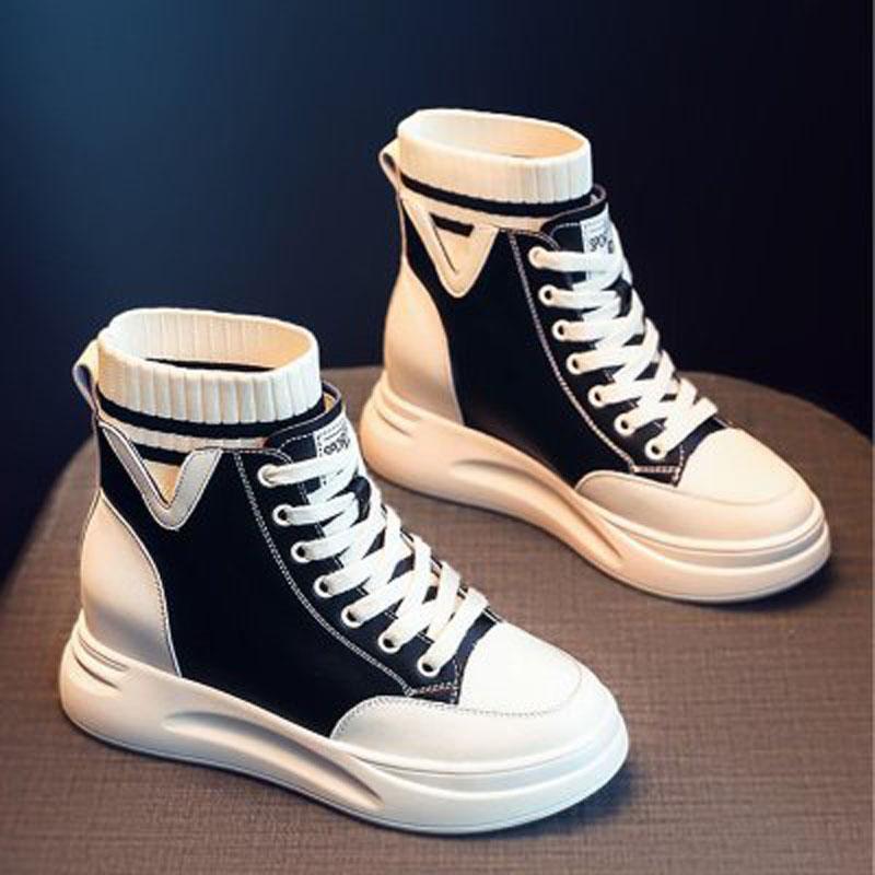 women shoes 2021 New autumn/Winter shoes, platform, high top, small white shoes, elevating ankle boots, boots, socks, sho, Black
women shoes 2021 New autumn/Winter shoes, platform, high top, small white shoes, elevating ankle boots, boots, socks, sho, Black