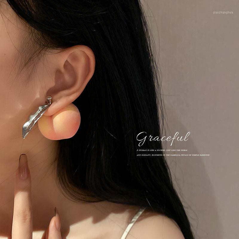 Stud Women Earrings Fruit Style Cute Unusual Big Ear Cuff Pendants Accessories For Jewelry, Golden;silver