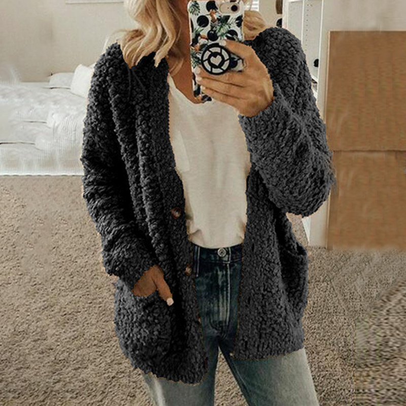 Long Sleeve Buttons Pocket Sweaters Women Autumn Winter New Women's Sweater Casual Cardigan Plus Size Coat Pull Femme Hiver 201023