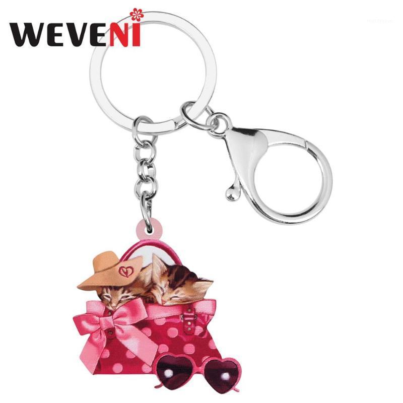 WEVENI Acrylic Valentine's Day Vacation Cat Key Chains Rings Bag Car Purse Keychains For Women Girls Teens Charm Decoration Gift1
WEVENI Acrylic Valentine's Day Vacation Cat Key Chains Rings Bag Car Purse Keychains For Women Girls Teens Charm Decoration Gift1