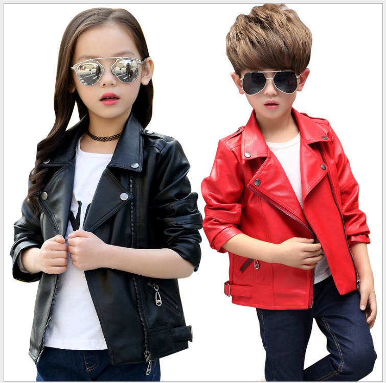 2021 New Big Boys Girls Leather Jackets Spring Autmn Children Fashion Jacket Coats Kids Outwear 100-160cm, Black
2021 New Big Boys Girls Leather Jackets Spring Autmn Children Fashion Jacket Coats Kids Outwear 100-160cm, Black