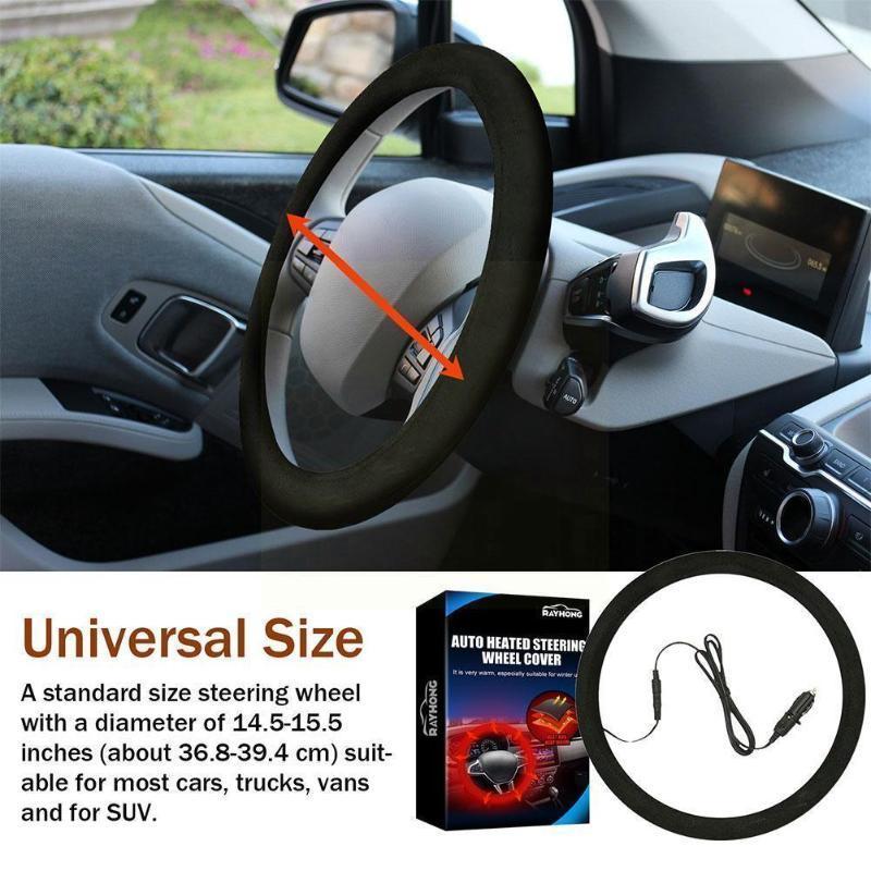 Steering Wheel Covers Universal Car Cover Anti-slip Heated Warm Auto Heating 12V Winter 38CM Accessory Q3K0
Steering Wheel Covers Universal Car Cover Anti-slip Heated Warm Auto Heating 12V Winter 38CM Accessory Q3K0