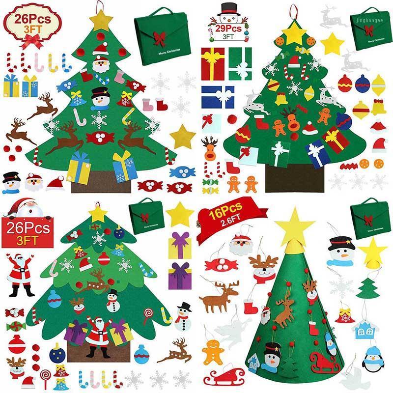2020 DIY Felt Christmas Tree Kids Toys Creative New Year Gifts Artificial Tree Wall Hanging Ornaments Christmas Decor for Home1
2020 DIY Felt Christmas Tree Kids Toys Creative New Year Gifts Artificial Tree Wall Hanging Ornaments Christmas Decor for Home1