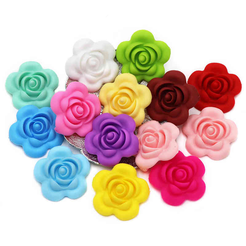 Bobo.box 10pcs Rose Silicone Beads Baby Teether Accessories Teething Flower For Necklace Making
Bobo.box 10pcs Rose Silicone Beads Baby Teether Accessories Teething Flower For Necklace Making