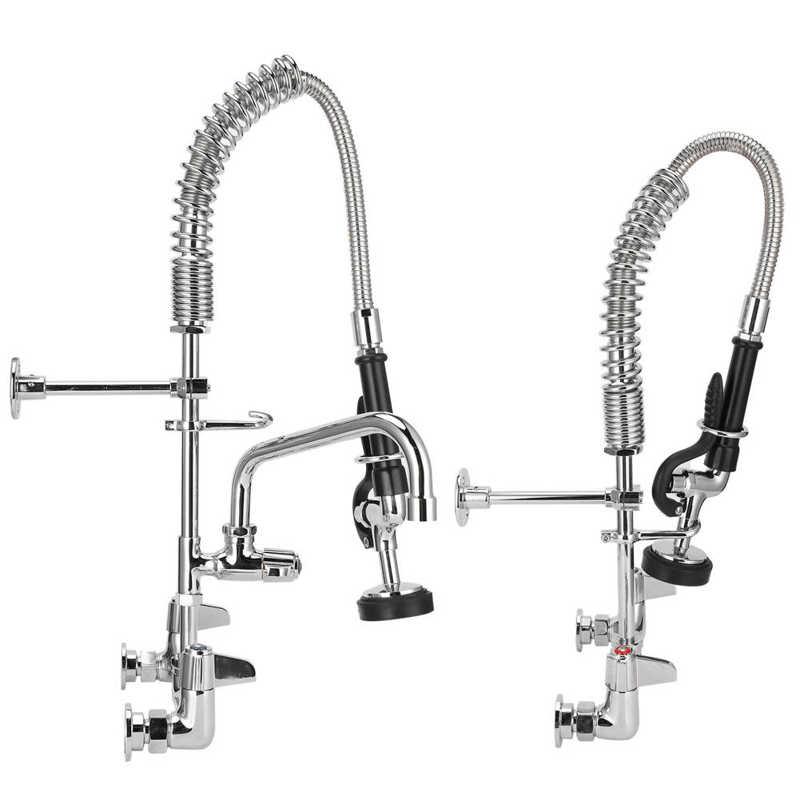 G1/2 Commercial Faucet with Sprayer Wall Mounted Sink Water Tap For Kitchen Restaurant
G1/2 Commercial Faucet with Sprayer Wall Mounted Sink Water Tap For Kitchen Restaurant