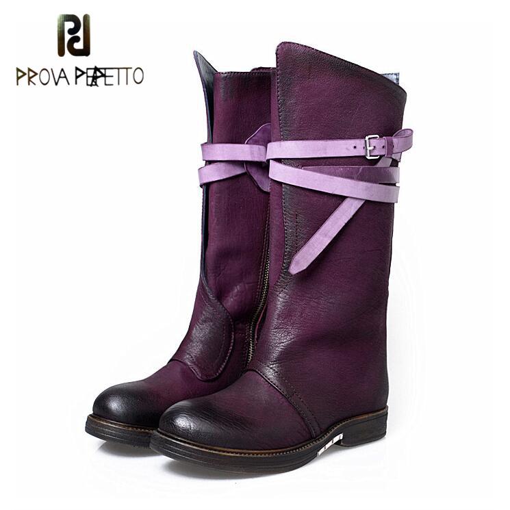 Prova Perfetto Genuine Leather Buckle Thick Bottom Women's Boots Do Old Retro Style Knight Boots Cow Leather Winter Shoes Flats, Black leather in
Prova Perfetto Genuine Leather Buckle Thick Bottom Women's Boots Do Old Retro Style Knight Boots Cow Leather Winter Shoes Flats, Black leather in