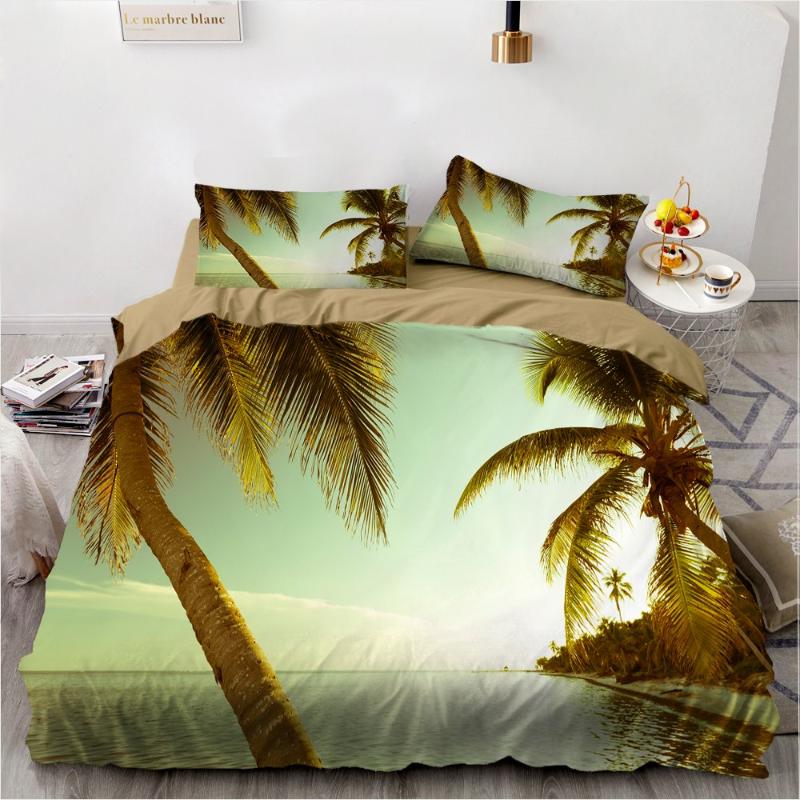 Tropical Beach Bedding Sets Palm Tree Print Bed Cover Golden Sunset Holiday Quilt Cover Pillowcase Home Bed Linen Set Girls Gift, Color-9
Tropical Beach Bedding Sets Palm Tree Print Bed Cover Golden Sunset Holiday Quilt Cover Pillowcase Home Bed Linen Set Girls Gift, Color-9