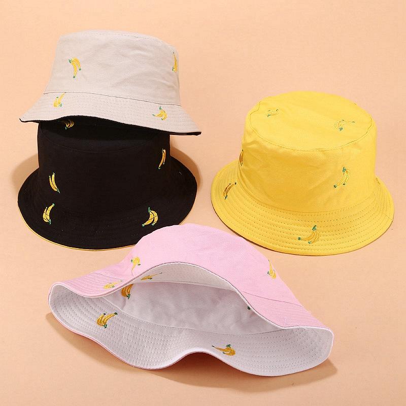 Two Side Reversible Fruit Banana Bucket Hat for Men Women Fisherman Hat Panama Bob White,pink,khaki,yellow Summer
Two Side Reversible Fruit Banana Bucket Hat for Men Women Fisherman Hat Panama Bob White,pink,khaki,yellow Summer