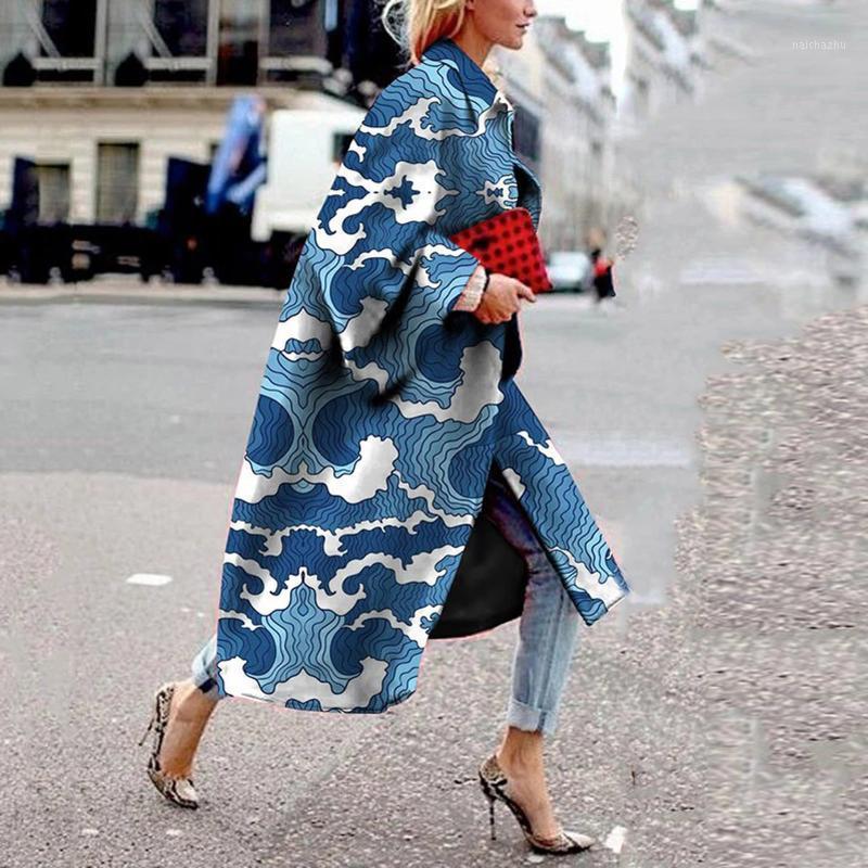 2021 Women Vintage Block Print Long Trench Coat Fashion Elegant Lantern Long Sleeve Windbreaker 5xl Female Casual Cardigan1, Blue
2021 Women Vintage Block Print Long Trench Coat Fashion Elegant Lantern Long Sleeve Windbreaker 5xl Female Casual Cardigan1, Blue