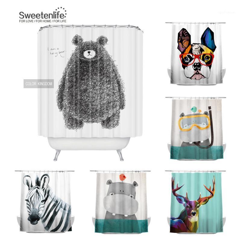Sweetenlife Animal Bath Curtain Black bear pattern Waterproof Curtains Bath 180*180CM European and American style shower curtain1
Sweetenlife Animal Bath Curtain Black bear pattern Waterproof Curtains Bath 180*180CM European and American style shower curtain1