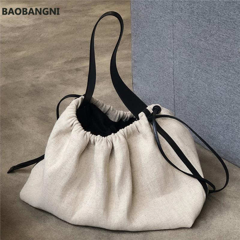 Korean Contrast color Women handbag Drawstring canvas ladies shoulder bag large capacity travel bag female big totes bolsas bao, Beige
Korean Contrast color Women handbag Drawstring canvas ladies shoulder bag large capacity travel bag female big totes bolsas bao, Beige