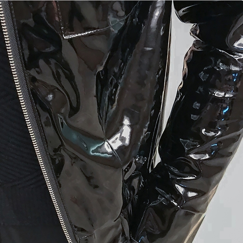 Leather Jacket Shinny Mens Jackets And Coats Jaqueta Masculino Red Black Coffee Stage Clothing For Singer Club Party Jacket Man 201128