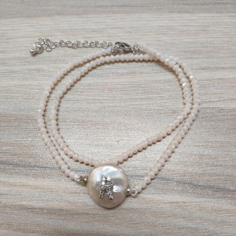 white cz initial 26 alphabet letter name charm freshwater pearl ivory beige beads birthday wedding bracelet for women
white cz initial 26 alphabet letter name charm freshwater pearl ivory beige beads birthday wedding bracelet for women