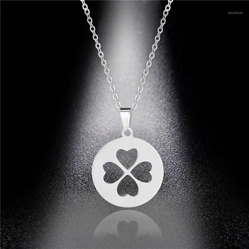Fashionable Classic Glossy Four-Leaf Clover Necklace Clavicle Chain Fading Female Simple Round Clover Pendant Steel Jewelry1
Fashionable Classic Glossy Four-Leaf Clover Necklace Clavicle Chain Fading Female Simple Round Clover Pendant Steel Jewelry1