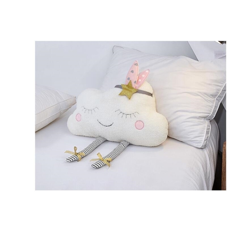 Baby Pillow Decorate Cloud Kids Baby Room Decor Cushion Cover Infant Cloud Plush Doll Toys Throw Pillow Baby Room Decoration LJ201014