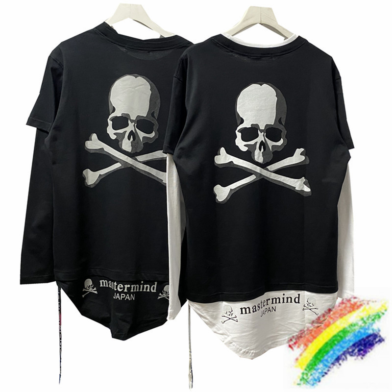 Reflective Double sleeves Japan T-shirts Men Women 1 Best Quality Black White Long Sleeve Tops Back, White;black
Reflective Double sleeves Japan T-shirts Men Women 1 Best Quality Black White Long Sleeve Tops Back, White;black