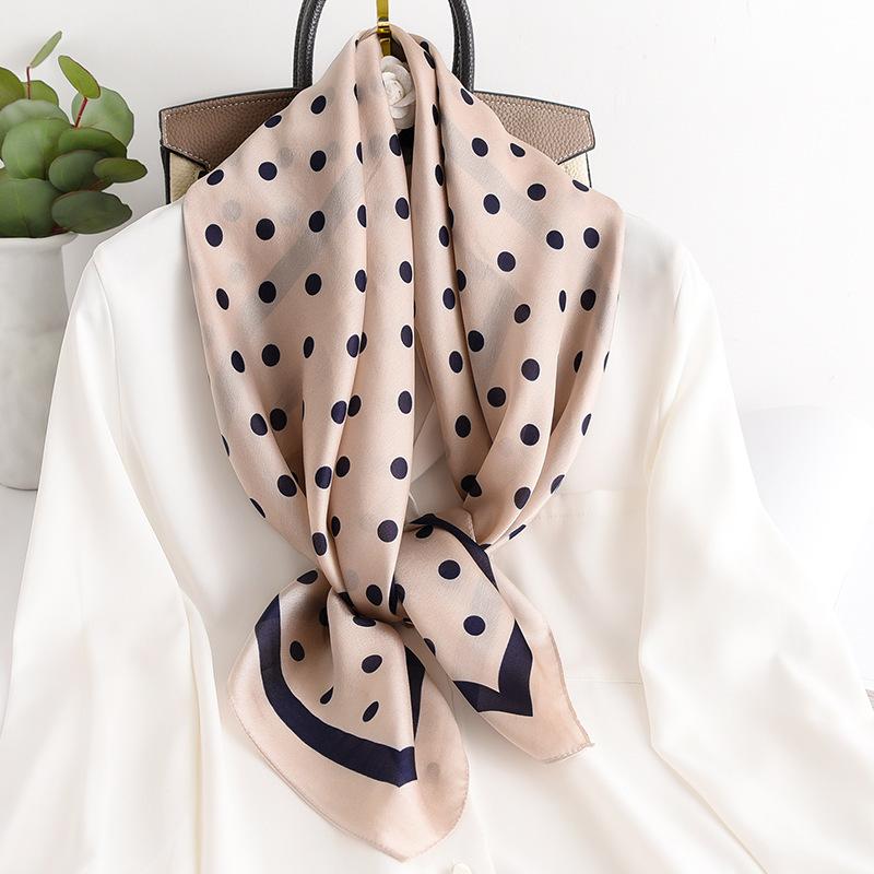 2021 Fashion Scarves For Women Silk Satin Hijab Scarf Female Bandana Shawl Headband Scarfs New Ladies Poncho