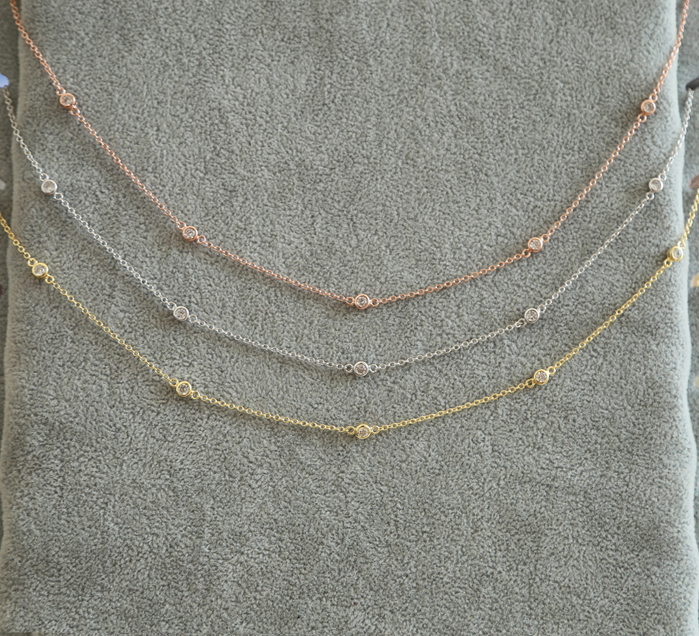 cz station choker necklace fine 925 sterling silver 5pcs bezel cz dots geometric simple fashion girl women gift thin collarbone chain