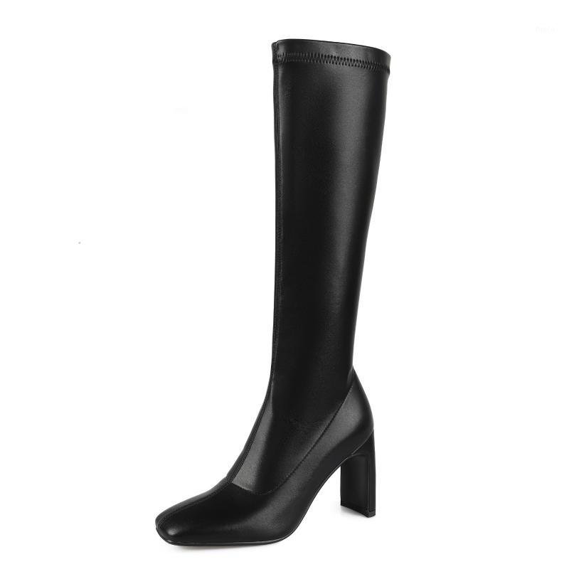 Quality Knee High Boots Women Sexy Square Toe Zipper Women's High Boots Leather Beige Brown Zipper Long Shoes Woman Large Size1
Quality Knee High Boots Women Sexy Square Toe Zipper Women's High Boots Leather Beige Brown Zipper Long Shoes Woman Large Size1