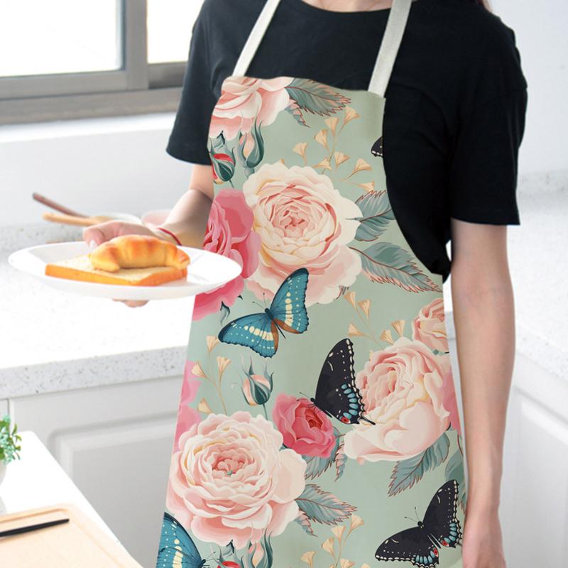 Aprons Kitchen Apron Personality Bar Restaurant Waiter Decoration Butterfly Print Home Cleaning Avental
Aprons Kitchen Apron Personality Bar Restaurant Waiter Decoration Butterfly Print Home Cleaning Avental