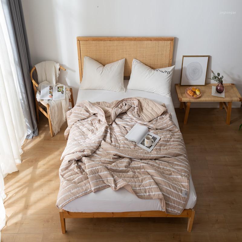 New Simple Fashion Air Conditioning Quilt Bedspread Soft Throw Blanket Summer Stripe Plaid Comforter Bed Cover1, 002
New Simple Fashion Air Conditioning Quilt Bedspread Soft Throw Blanket Summer Stripe Plaid Comforter Bed Cover1, 002