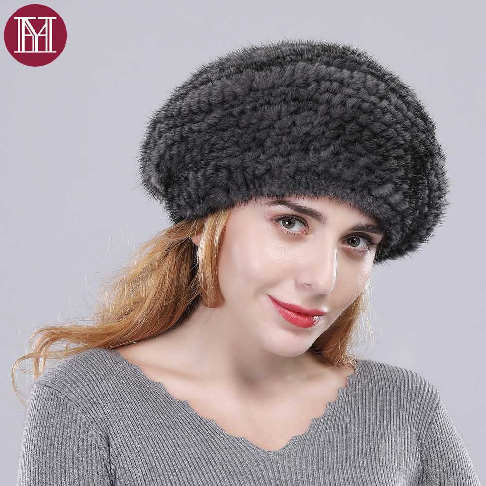 Berets Elegant Women Fashion Fur Handmade Knitted Natural Hats Solid Color Lady Winter Mink Cap High Quality, Black
Berets Elegant Women Fashion Fur Handmade Knitted Natural Hats Solid Color Lady Winter Mink Cap High Quality, Black