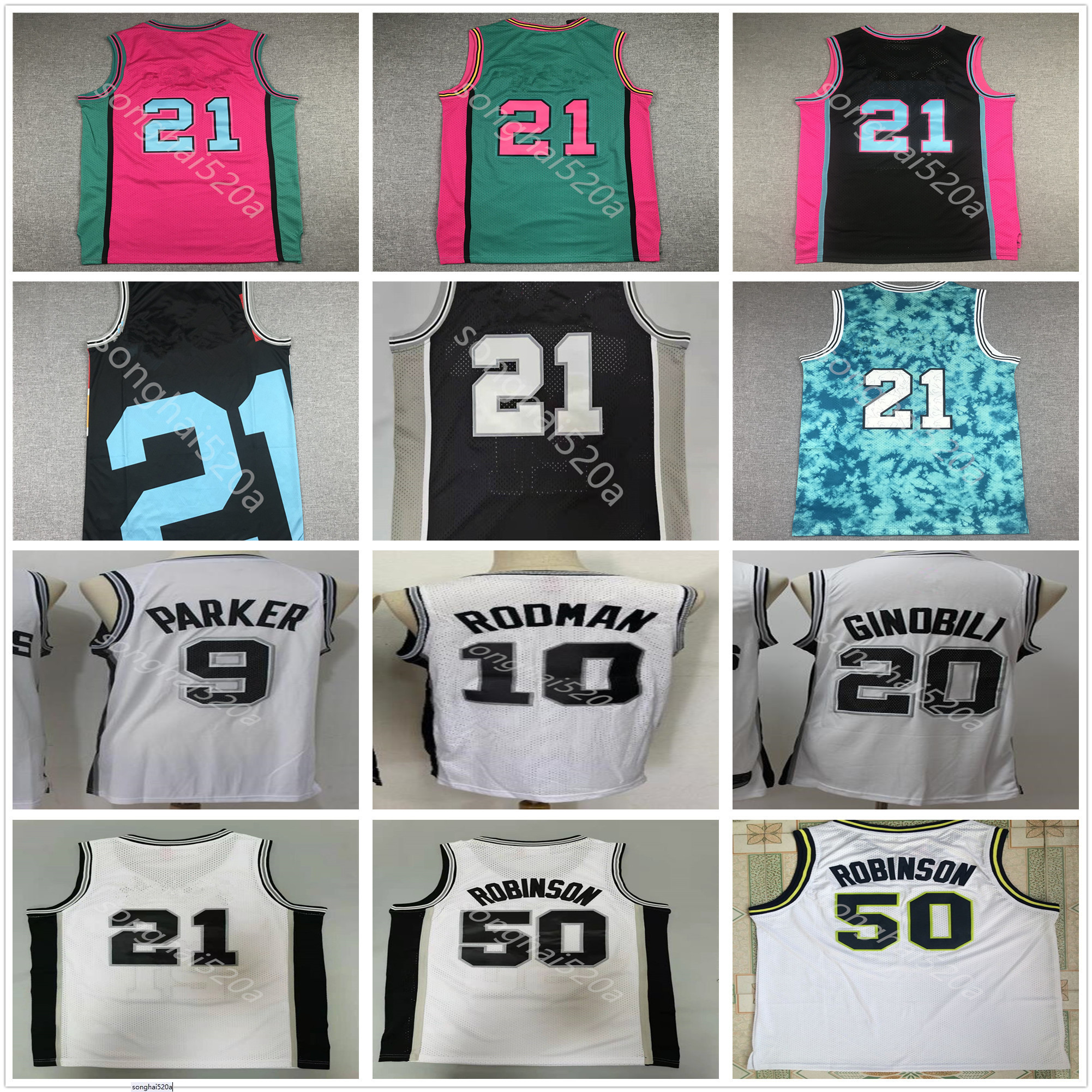 Tim 21 Duncan SAN''Antonio''Spurs''David50 Robinson Dennis 10 Rodman Tony 9 Parker Manu 20 Ginobili''Nba''Jersey, Black
Tim 21 Duncan SAN''Antonio''Spurs''David50 Robinson Dennis 10 Rodman Tony 9 Parker Manu 20 Ginobili''Nba''Jersey, Black