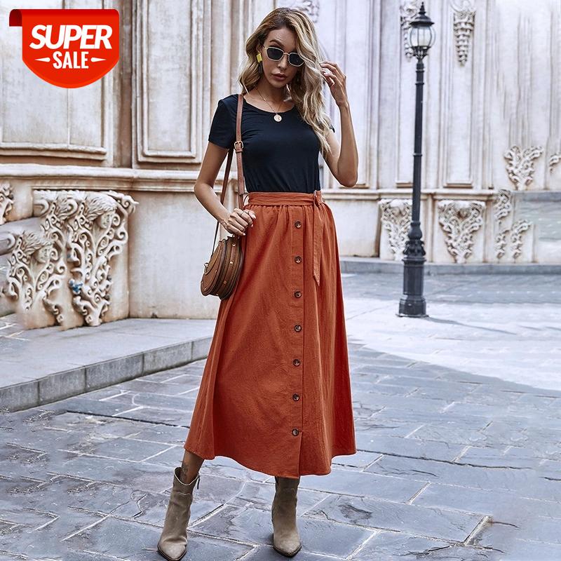 Autumn Winter Vintage Midi Skirt Women Cotton Single Breasted Solid Color High Waist Skirts For Women 2020 New #ax77, White;black
Autumn Winter Vintage Midi Skirt Women Cotton Single Breasted Solid Color High Waist Skirts For Women 2020 New #ax77, White;black