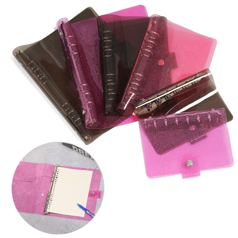 A5/A6/A7 PVC Rainbow Loose Leaf Binder Black Pink Notebook Diary Cover Notepad Planner Clip Office Supplies
A5/A6/A7 PVC Rainbow Loose Leaf Binder Black Pink Notebook Diary Cover Notepad Planner Clip Office Supplies