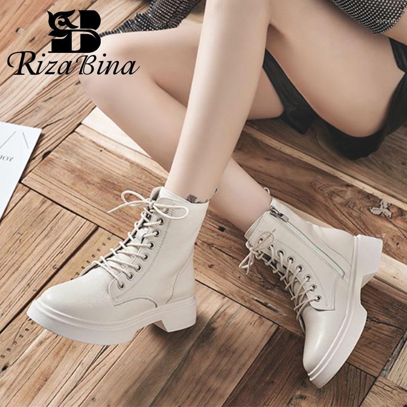 RIZABINA Real Leather Woman Ankle Boots Cross Strap Fashion Winter Shoes Women Platform Casual Daily Lady Footwear Size 35-401, Black
RIZABINA Real Leather Woman Ankle Boots Cross Strap Fashion Winter Shoes Women Platform Casual Daily Lady Footwear Size 35-401, Black