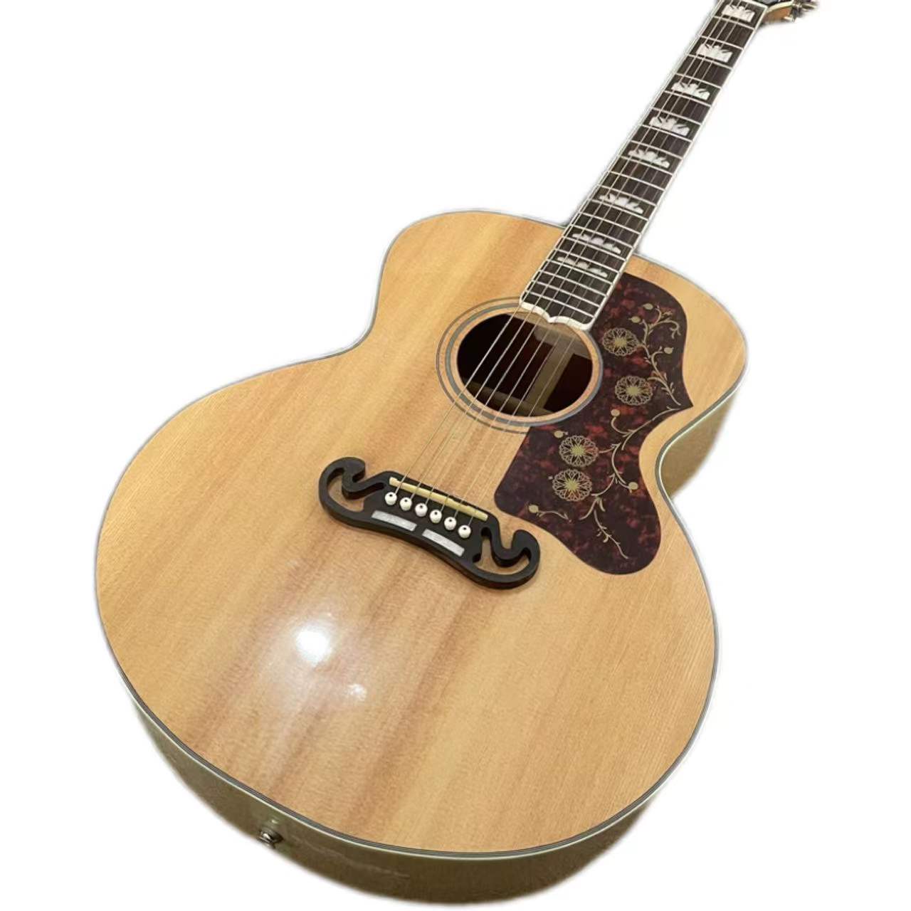 43quot Natural Solid Spruce J200 Acoustic GuitarMaple Wood Jumbo Body Acoustic Electric Guitarra5032798