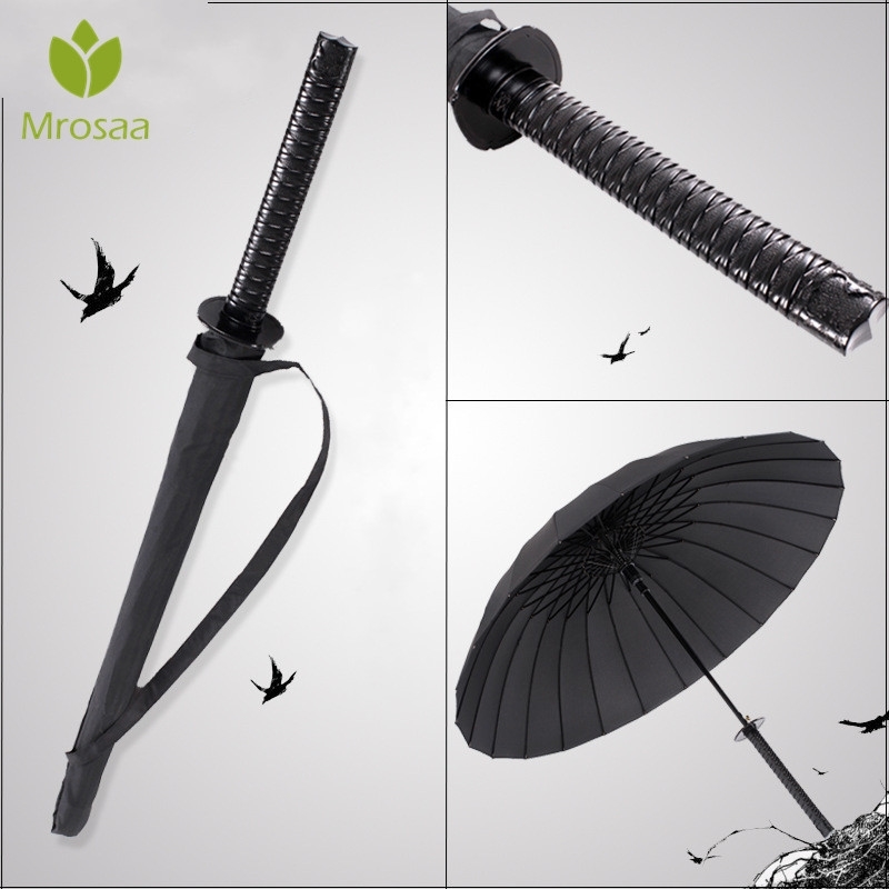 Stylish Black Japanese Samurai Ninja Sword Katana Umbrella Sun Rain Windproof Long-handle Umbrellas Semi-automatic 8,16,24 Ribs Y200324, 8k black
Stylish Black Japanese Samurai Ninja Sword Katana Umbrella Sun Rain Windproof Long-handle Umbrellas Semi-automatic 8,16,24 Ribs Y200324, 8k black