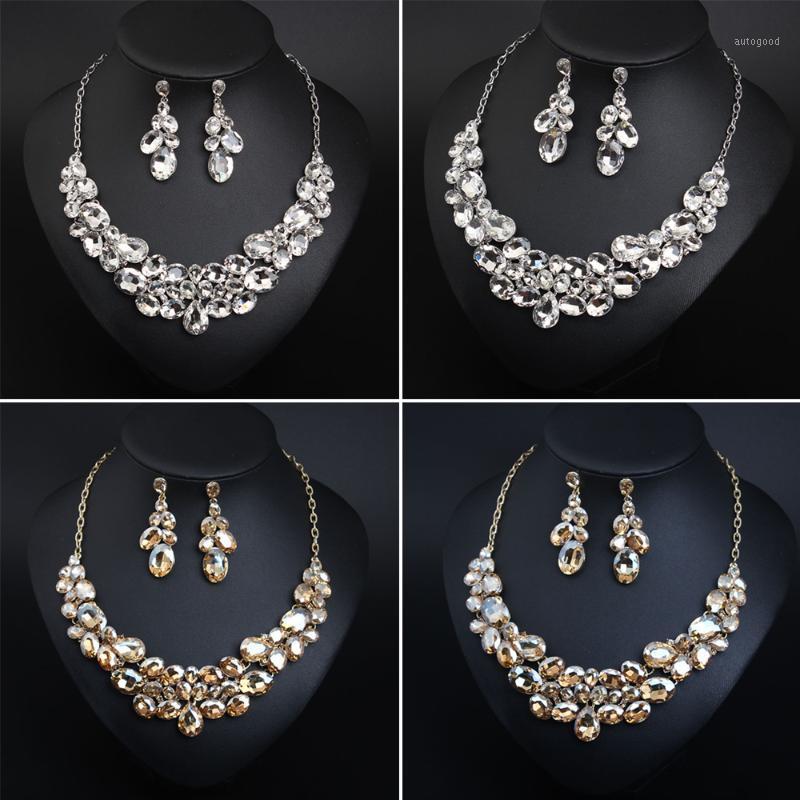 Earrings & Necklace Jewelry Set Women Crystal Statement Bib Chain Choker Water Drop Bridal Wedding Party Prom Gifts1, As pic
Earrings & Necklace Jewelry Set Women Crystal Statement Bib Chain Choker Water Drop Bridal Wedding Party Prom Gifts1, As pic