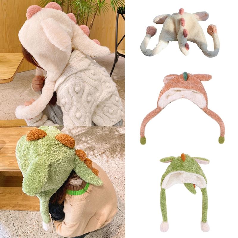 Women Winter Fluffy Plush Hoodie Scarf Hat with Moving Jumping Ears Funny Cartoon Dinosaur Toy Thicken Warm Earflap Cap, White
Women Winter Fluffy Plush Hoodie Scarf Hat with Moving Jumping Ears Funny Cartoon Dinosaur Toy Thicken Warm Earflap Cap, White