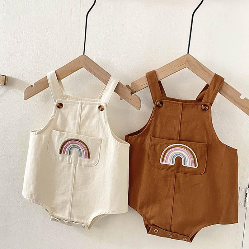 Rompers Korean Style Spring Autumn Baby Boys Girls Clothes Rainbow Sleeveless Cotton Girl Bodysuits Born Jumpsuit, Blue
Rompers Korean Style Spring Autumn Baby Boys Girls Clothes Rainbow Sleeveless Cotton Girl Bodysuits Born Jumpsuit, Blue