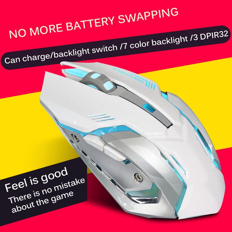Rechargeable 2.4G wireless Seven color flashing lights USB Optical Ergonomic Gaming Mouse PC Computer Mouse For /laptop
Rechargeable 2.4G wireless Seven color flashing lights USB Optical Ergonomic Gaming Mouse PC Computer Mouse For /laptop