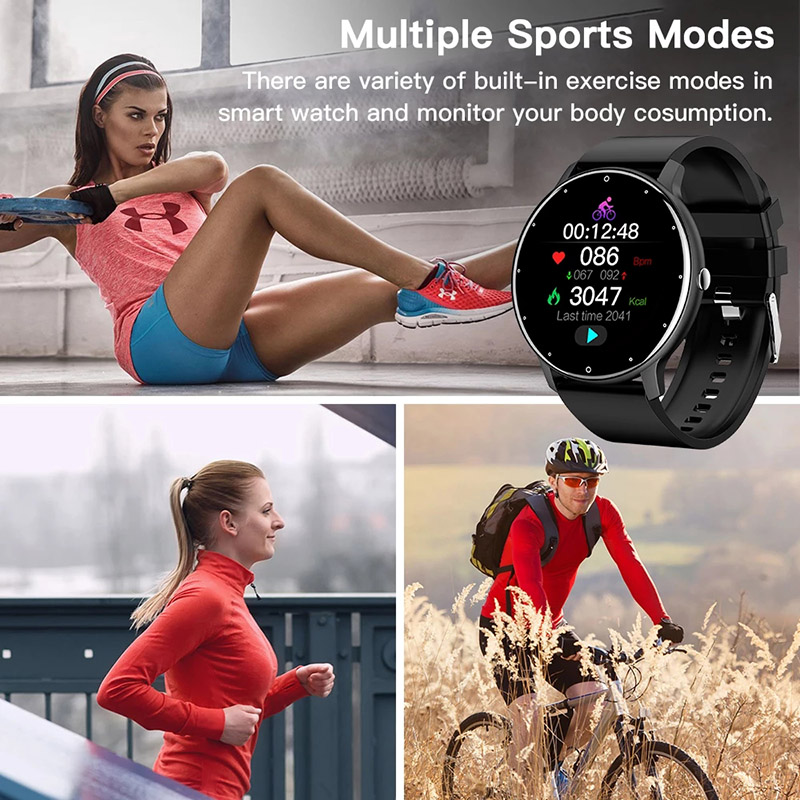 Bluetooth Smart Watch Men Woman Wristband Heart Rate Blood Pressure Wristwatch Sport Fitness Watch IP67 Waterproof Smartwatch For