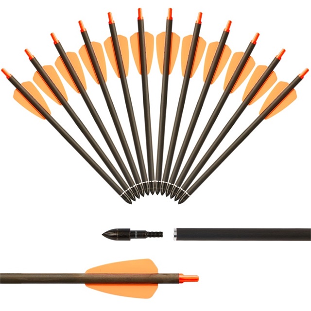 pure carbon shaft arrows with moon type nock Outer diameter 7.5mm hunting crossbow arrows screw field arrow tips
pure carbon shaft arrows with moon type nock Outer diameter 7.5mm hunting crossbow arrows screw field arrow tips