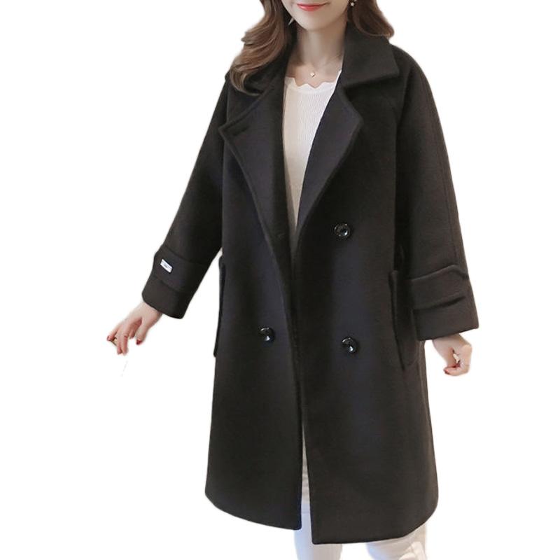 2020 New Wool Coat Long Solid Button Pockets V-Neck Double Breasted Loose Womens Plus Size Fashions Women Coats Autumn Winter, Beige
2020 New Wool Coat Long Solid Button Pockets V-Neck Double Breasted Loose Womens Plus Size Fashions Women Coats Autumn Winter, Beige