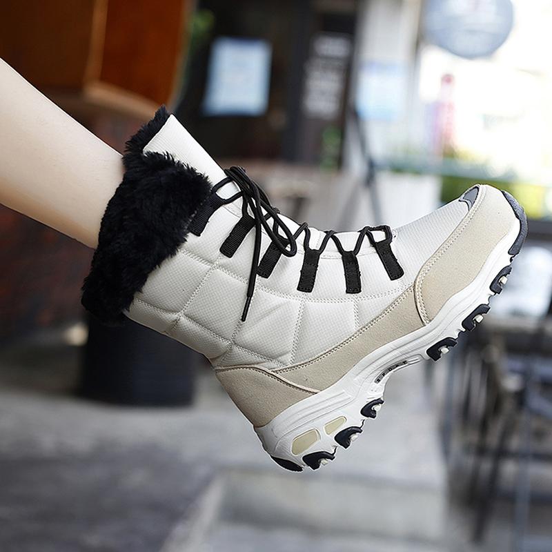 Woen's WinterPlush Lining Cozys Hiking Shoes Mid-Calf Rubber Sole Lace-up Casual Shoes Lace Pink Casual Women's SnowBoots, Black
Woen's WinterPlush Lining Cozys Hiking Shoes Mid-Calf Rubber Sole Lace-up Casual Shoes Lace Pink Casual Women's SnowBoots, Black