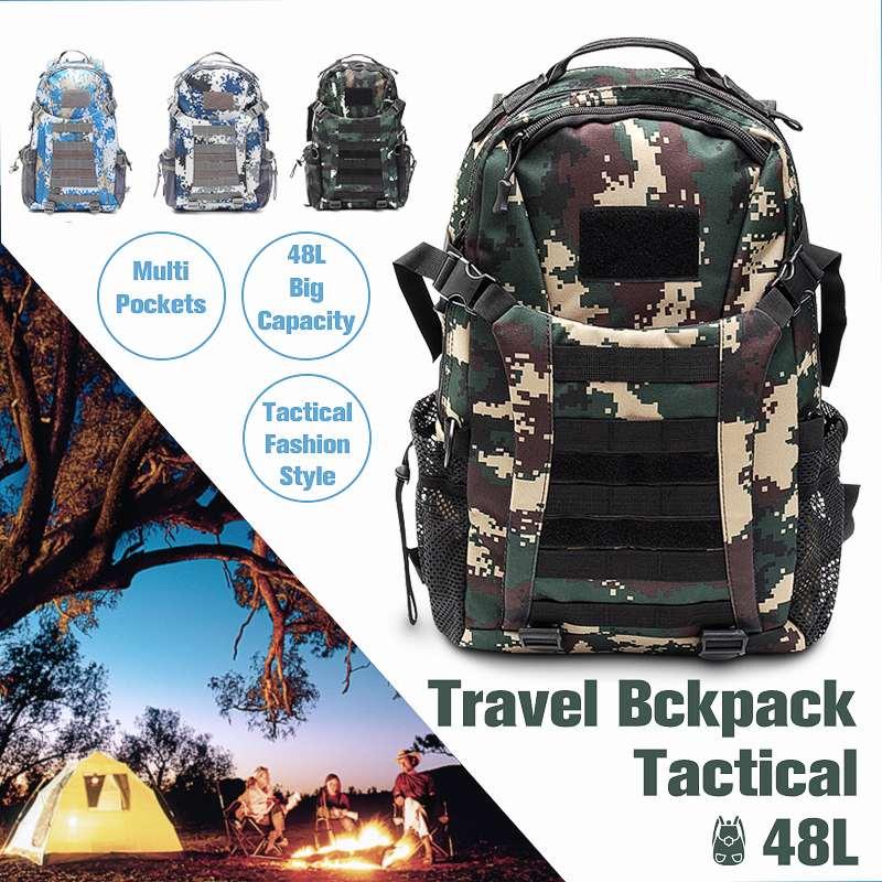 48L Outdoor Sport Bags Tactical Backpack Adjustable Wearable Durable Camping Hiking Backpack Grab Top handle Shoulder Bag, Red color
48L Outdoor Sport Bags Tactical Backpack Adjustable Wearable Durable Camping Hiking Backpack Grab Top handle Shoulder Bag, Red color