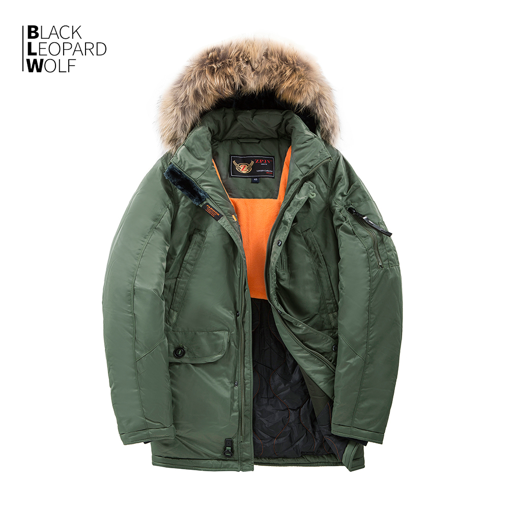 Blackleopardwolf New Winter Men Jackets with Real Fur High Quality men's jackets thick warm Outerwear Winter Parka Men 1679 201123